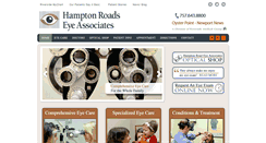 Desktop Screenshot of hamptonroadseyeassociates-oysterpoint.com