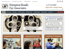Tablet Screenshot of hamptonroadseyeassociates-oysterpoint.com